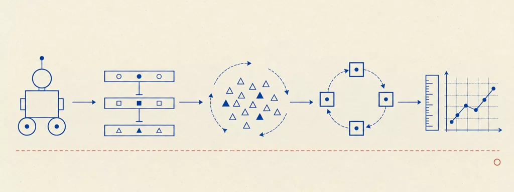 Course roadmap: foundations feed behaviour-based robotics, then adaptive behaviour, then deliberative control and finally methodology and advanced topics